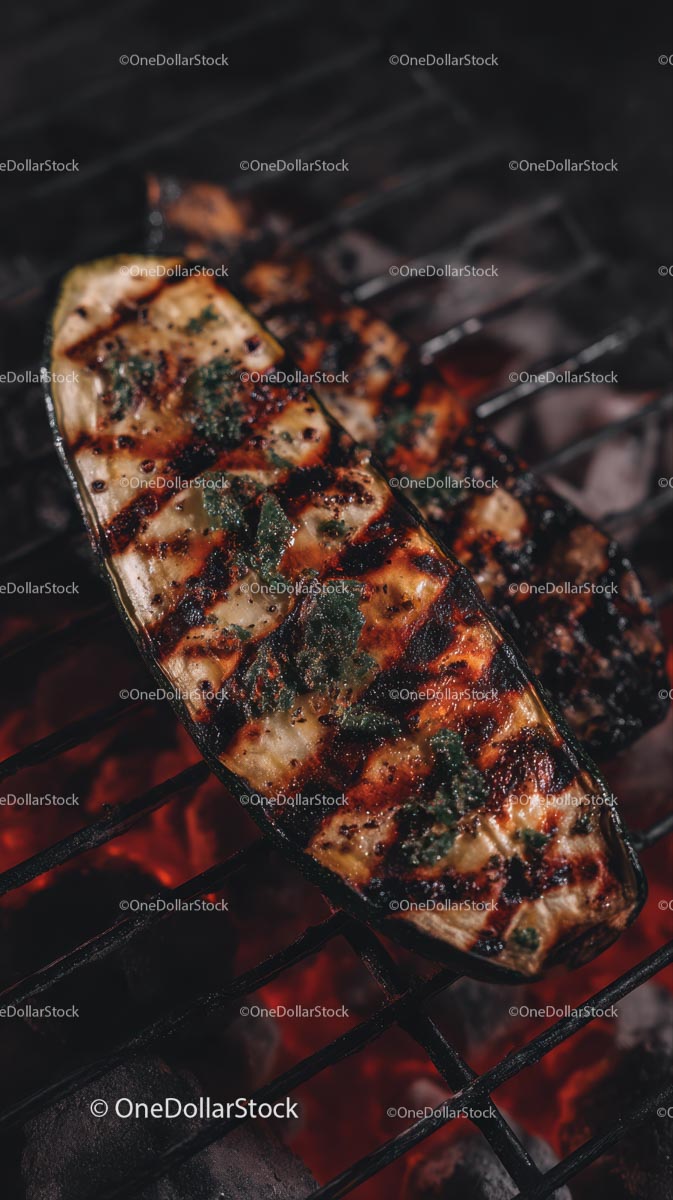Grillowana cukinia na grillu