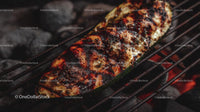 Chargrilled Zucchini on a Barbecue Grill