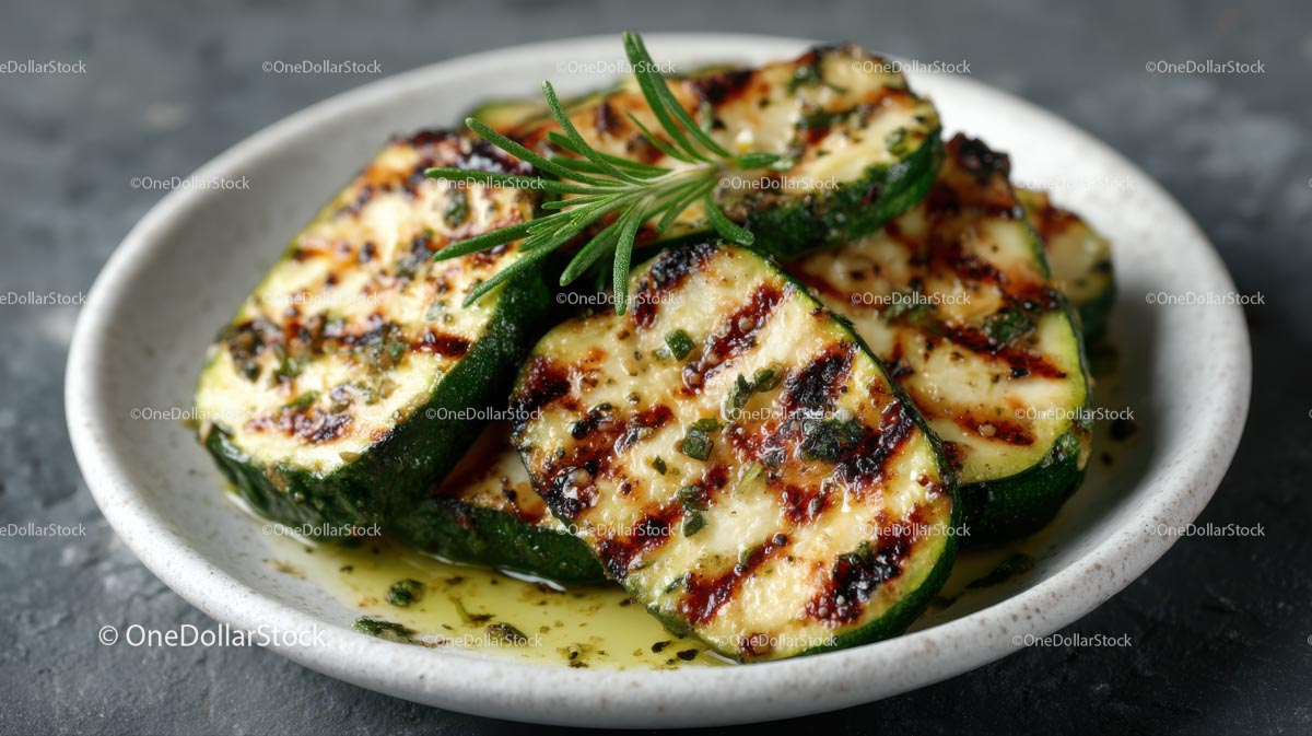 Grilled Zucchini with Rosemary and Herb Seasoning