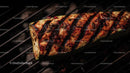 Grilled Zucchini with Charred Marks on BBQ Grill