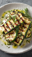 Delicious Grilled Zucchini with Fresh Rosemary Garnish