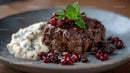 Gourmet Beef Steak with Cranberries and Mint