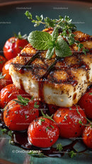 Grilled Cheese with Cherry Tomatoes and Fresh Herbs