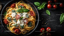 Gourmet Spaghetti with Cherry Tomatoes and Basil