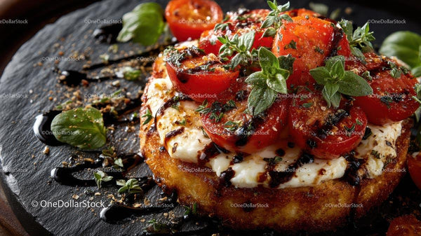 Gourmet Tomato and Mozzarella Tart with Fresh Basil