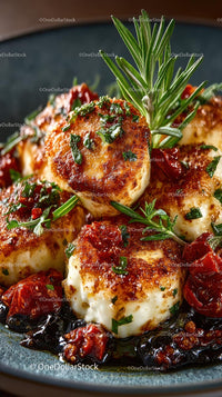Seared Scallops with Rosemary and Sun-Dried Tomatoes