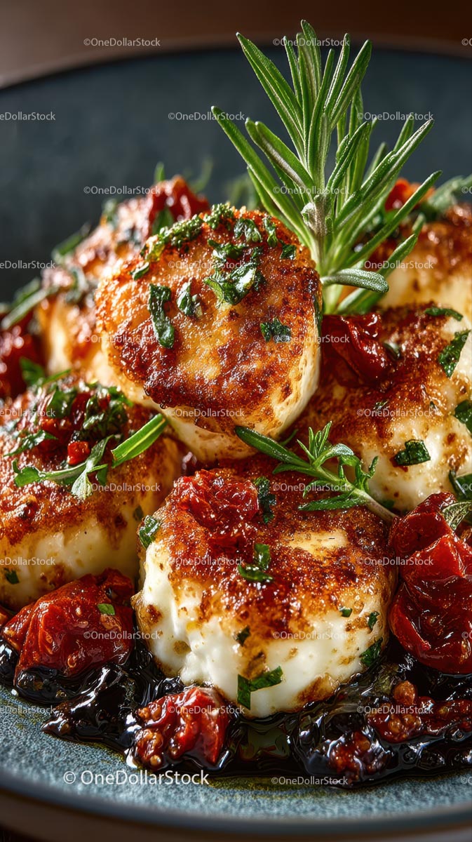 Seared Scallops with Rosemary and Sun-Dried Tomatoes