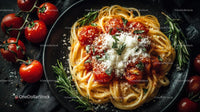 Spaghetti with Cherry Tomatoes and Parmesan Cheese