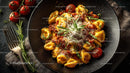 Delicious Tortellini with Tomato Sauce and Fresh Basil