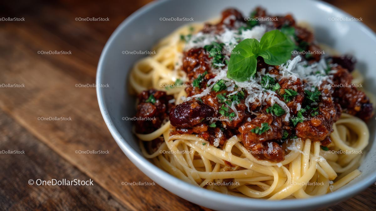 Delicious Spaghetti with Tomato Sauce and Fresh Basil