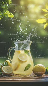 Refreshing Lemonade Pitcher with Fresh Citrus