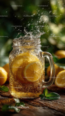 Refreshing Lemon Iced Tea Splash