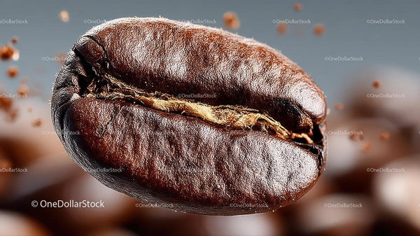 Close-Up of a Roasted Coffee Bean