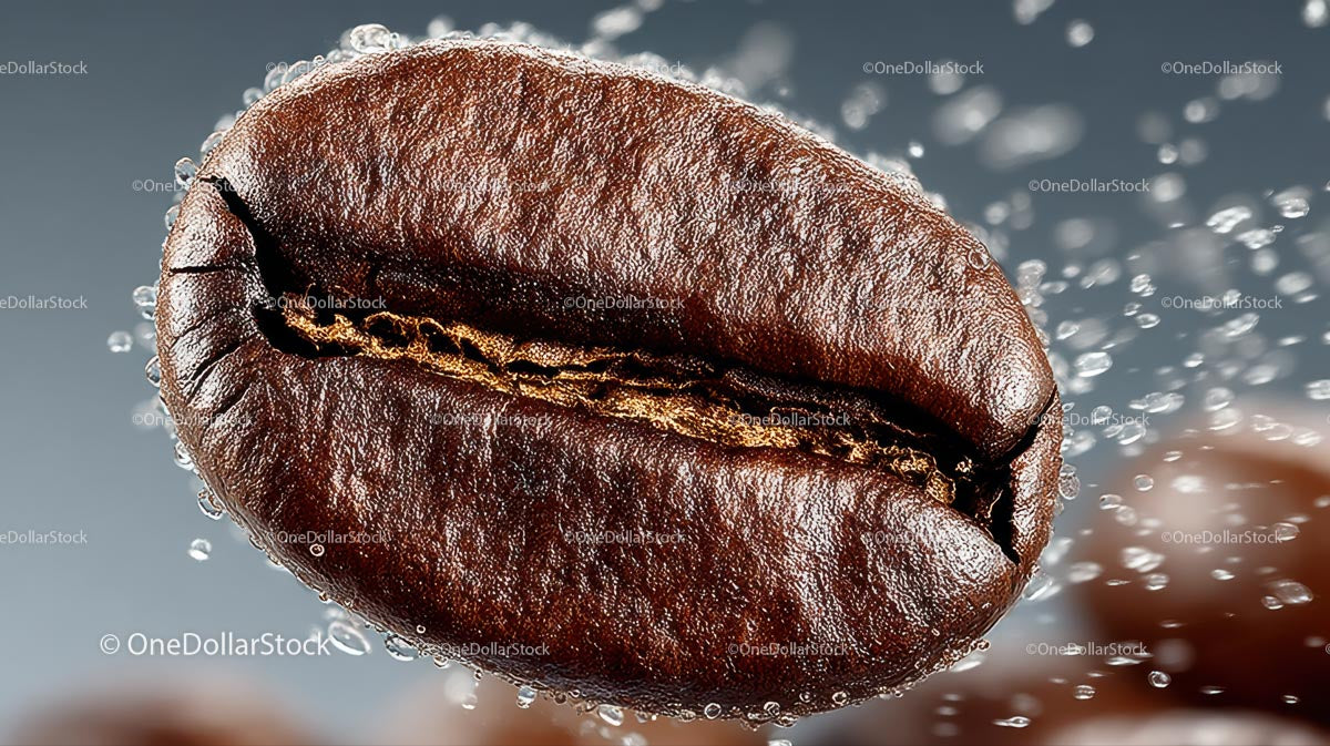 Close-up of a Fresh Roasted Coffee Bean