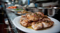 Gourmet Grilled Chicken with Herbs and Onions