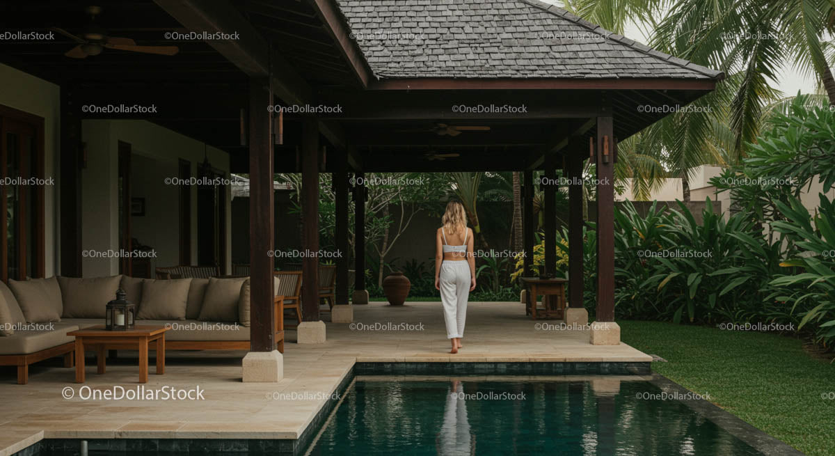 Luxury Villa with Pool and Tropical Garden Oasis