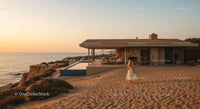 Stunning Oceanfront Villa at Sunset with Infinity Pool