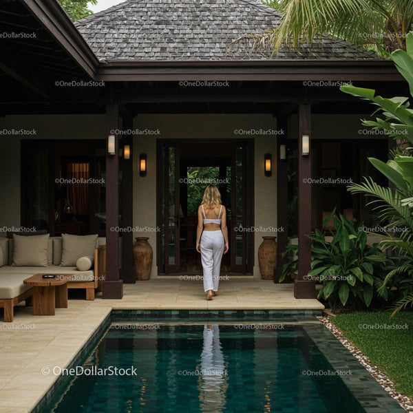 Luxury Villa with Pool and Lush Tropical Garden