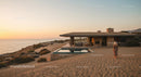 Modern Cliffside House with Glass Walls and Infinity Pool