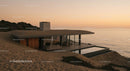 Modern Cliffside House with Glass Walls and Infinity Pool