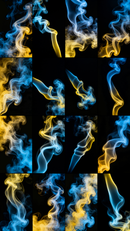 Yellow-Blue Smoke Photo Overlays preview 5