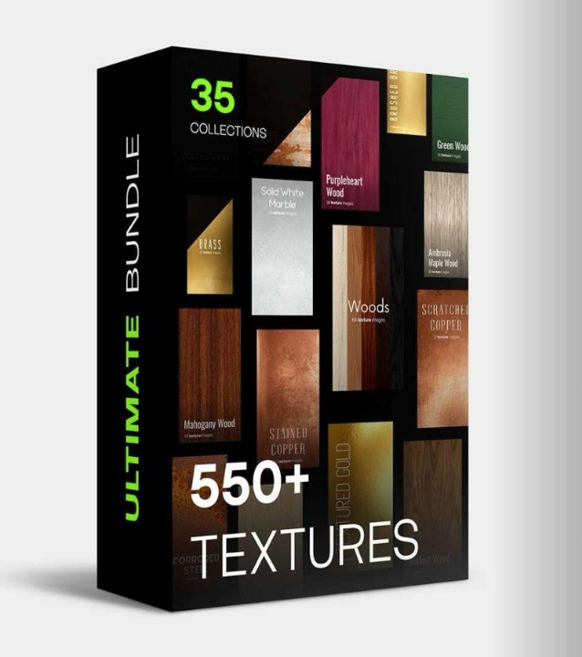 550+ Textures from 35 Collections Bundle 01 (7GB+ ZIP file)