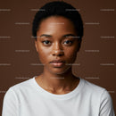 Close-up Portrait of a Confident Black Woman with Natural Beauty