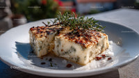 Grilled Herb Cheese with Fresh Rosemary Garnish