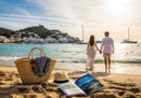 Romantic Couple Holding Hands at Sunset on Ibiza Beach