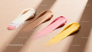 Creamy Beauty Product Swatches in Natural Light