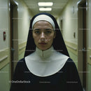 Confident Nurse in Hospital Corridor With Serious Expression