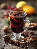 Cozy Mulled Wine with Spices and Citrus Garnish