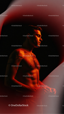 photo editing preview with Crimson Blur Photo Overlays