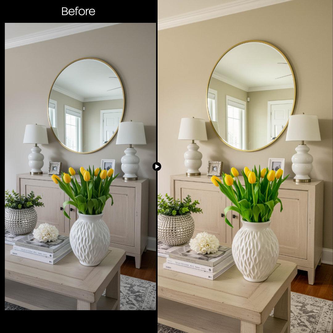 outdoor photography edit with Flower Decor Lightroom presets