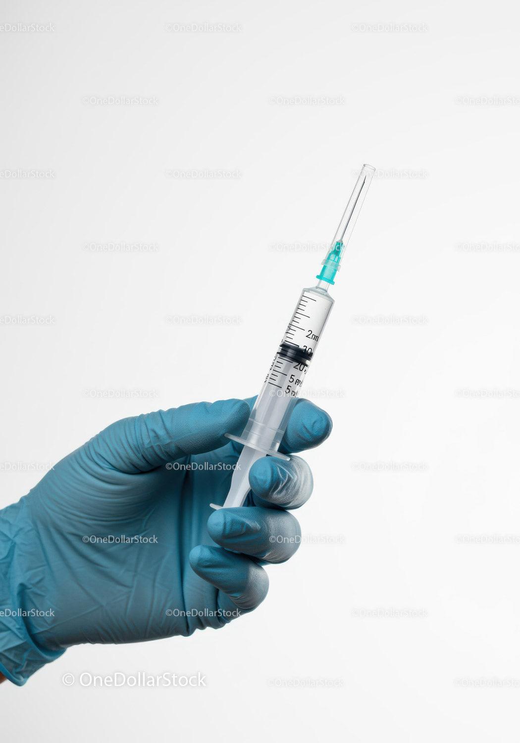 Medical Syringe for Vaccination or Drug Delivery in Healthcare Setting