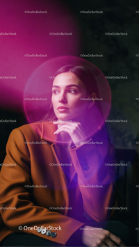 Before and after Colorful Bokeh Photo Overlays effect
