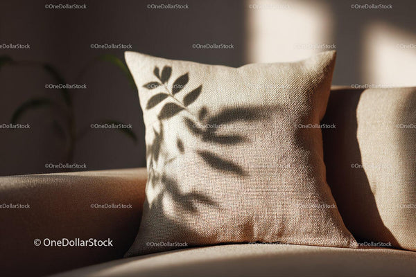 Textured Cushion on Sofa for Cozy Modern Home Interior