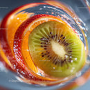 Vibrant Assortment of Fresh Juicy Fruit Slices with Kiwi and Citrus