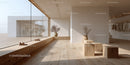 Bright Modern Interior with Wooden Accents and Natural Light