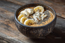 Delicious Vegan Smoothie Bowl with Banana and Chia Seeds
