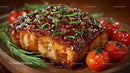 Juicy Glazed Steak with Cherry Tomatoes and Fresh Herbs