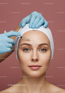 Woman Receiving Botox Injection for Facial Rejuvenation
