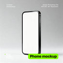 editable PSD mockup for Standing phone