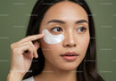 Young Woman Applying Eye Mask for Skincare Beauty