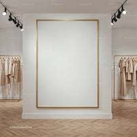 Minimalist Fashion Boutique with Elegant Display Frame