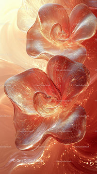 Elegant Glass Flower Sculpture for Modern Home Decor