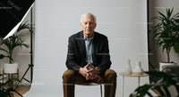 Confident Senior Man in Professional Portrait Setting