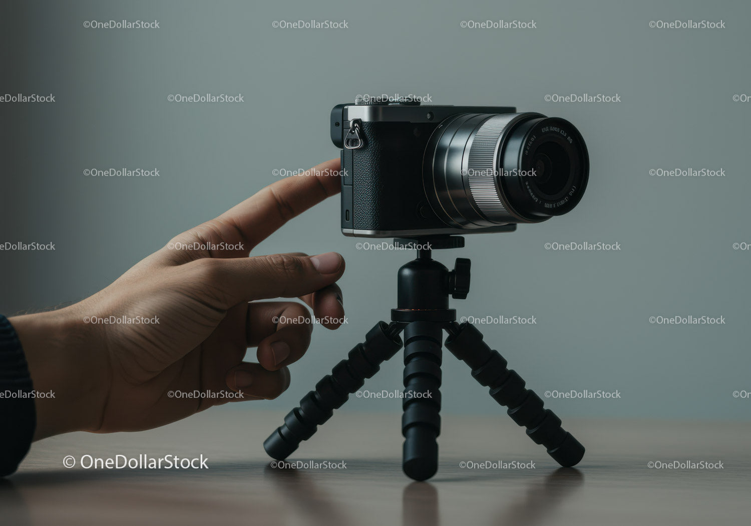 High-Quality Digital Camera with Tripod for Professional Photography
