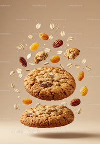 Oatmeal Raisin Cookies with Floating Ingredients