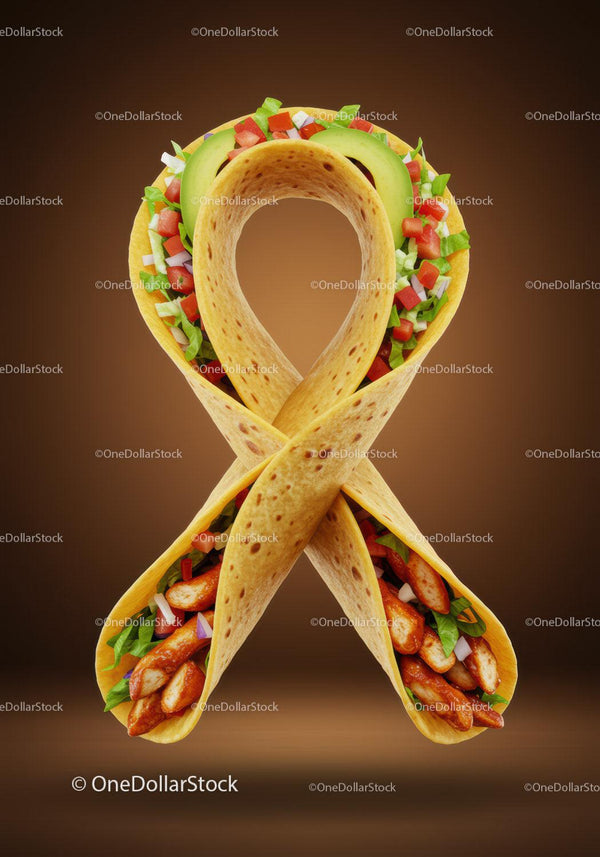 Creative ribbon-shaped chicken wraps with fresh vegetables